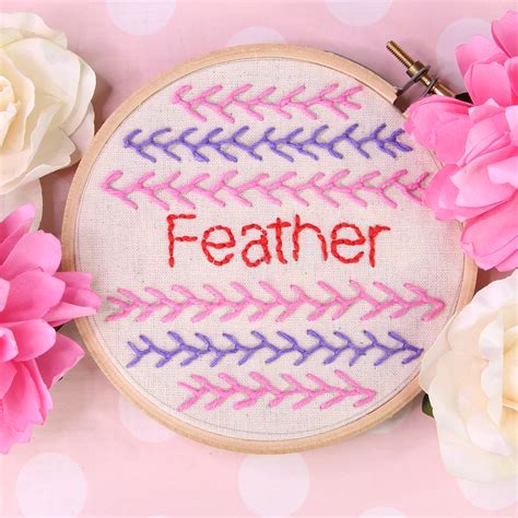 Feather Stitch Embroidery - Best Beginner Tutorial | TREASURIE