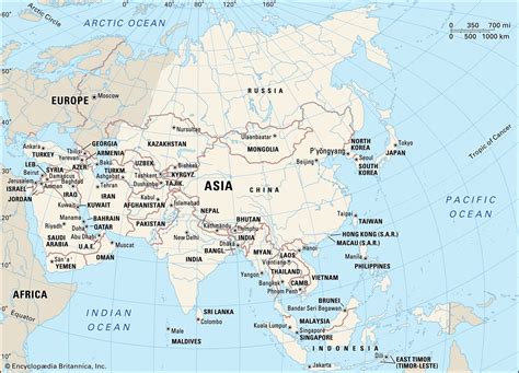 What Countries Are In Asia