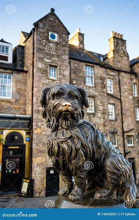 Statue Of Greyfriars Bobby, A Symbol Of Edinburgh Editorial Image ...