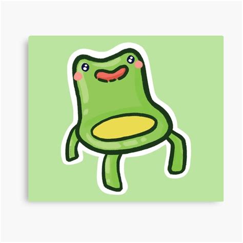 "Froggy Chair" Canvas Print for Sale by sleepiest | Redbubble