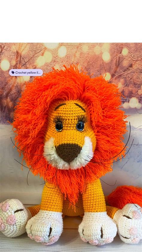 Crochet lion pattern , Amigurumi lion pattern , crochet safari animal ...