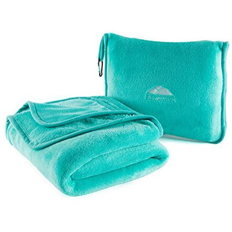 BlueHills - BlueHills Premium Soft Travel Blanket Pillow Airplane ...