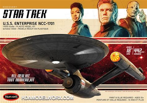 Star Trek USS ENTERPRISE from Discovery 1:1000 Scale Model Kit by Polar ...