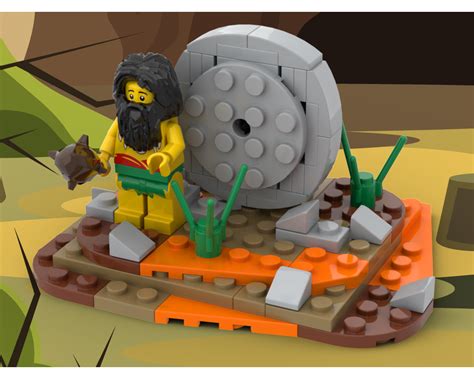 MOC - The invention of the wheel - Caveman | How to build it