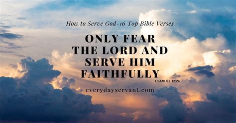 How to Serve God-16 Top Bible Verses - Everyday Servant