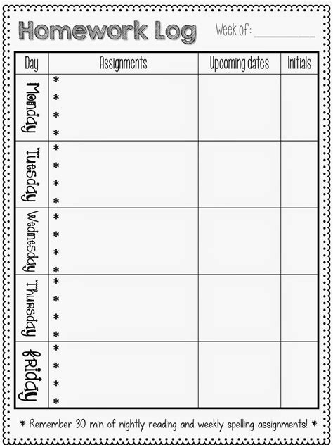 Free Homework Template, Over 10,000 Math, Reading, Grammar And Writing ...