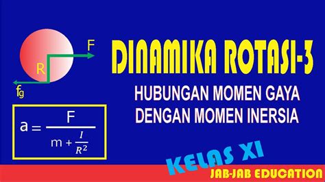 Fisika kelas 11 //DINAMIKA ROTASI-3 (HUBUNGAN MOMEN GAYA DENGAN MOMEN ...