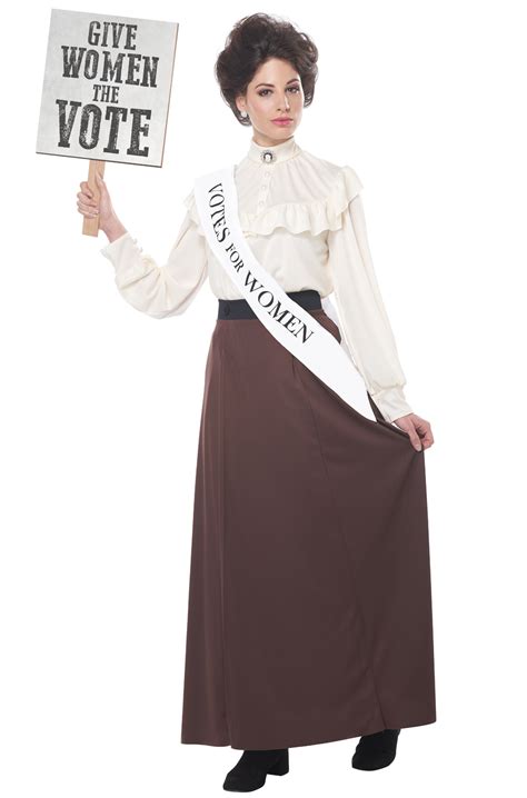 English Suffragette Adult Costume - PureCostumes.com