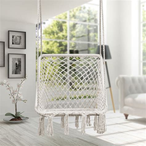 Hammock Chair Macrame Swing (Square Style) – Sorbus Home