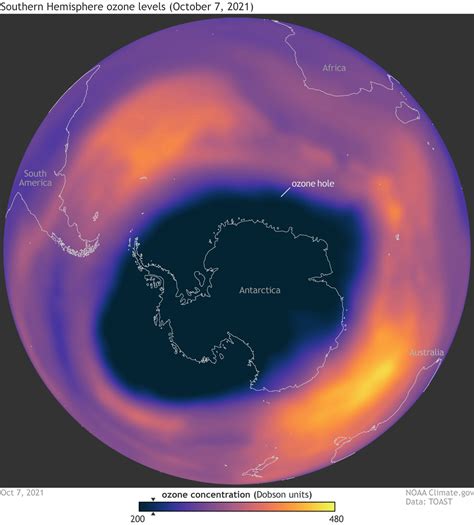 NOAA Reports Antarctic Ozone Hole is 13th Largest on Record and ...