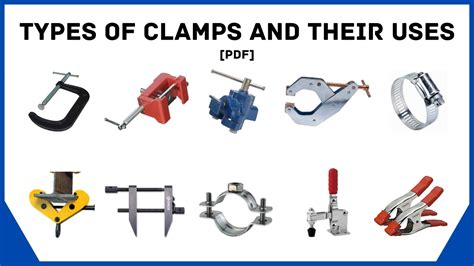 37 Types of Clamps & Their Uses [How To Use Guide] PDF