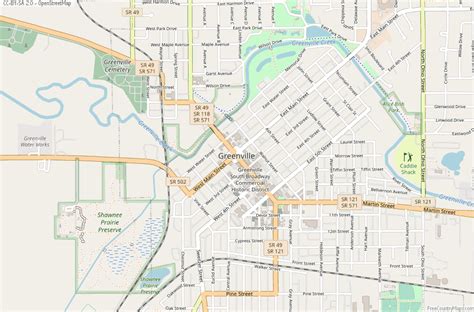 Greenville Map United States Latitude & Longitude: Free Maps