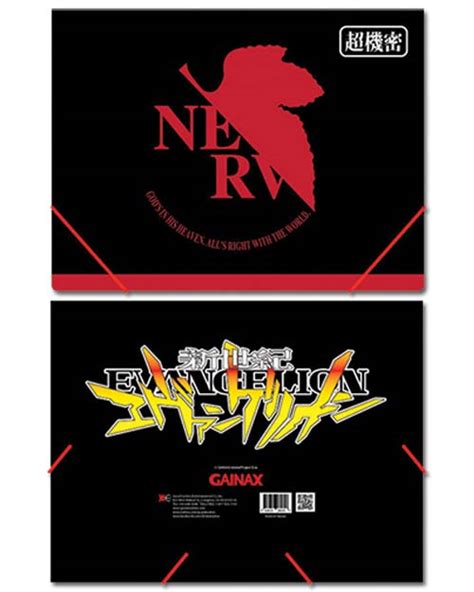 Buy Merchandise Evangelion Nerv Logo Elastic Band PP Document Folder ...