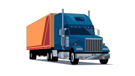 Cartoon Semi Truck Illustration | Semi trucks, Trucks, Cartoon