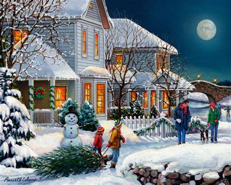 Holiday Walk, 1000 Pieces, Vermont Christmas Company | Puzzle Warehouse