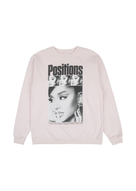 positions rewind pink crewneck - Ariana Grande | Shop