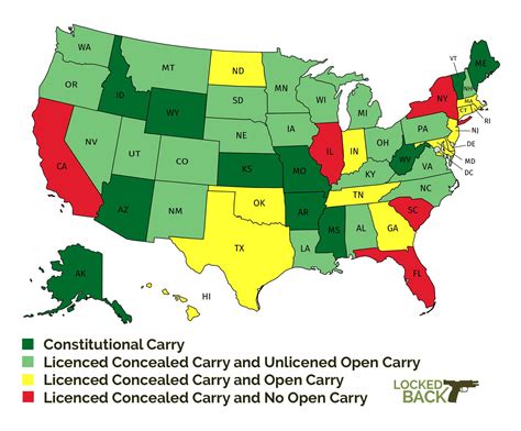 Concealed Carry Laws By State Map | US States Map