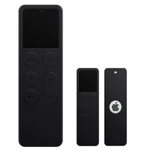 Durable Case Cover For 4 Generation Apple TV Remote Control Black Soft ...