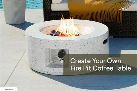 DIY Coffee Table with Fire Pit: Ignite Your Patio Style - SOL