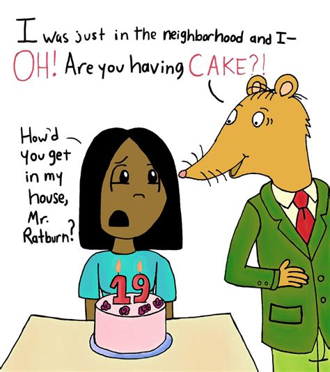 Mr. Ratburn the Cake Stalker by sailorlovesong on DeviantArt