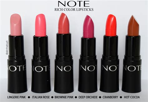 Review: Note Cosmetics Ultra Rich Color Lipstick