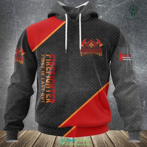 Fire Department Uniform Official Firefighter Gear Hoodie 3D All Over ...