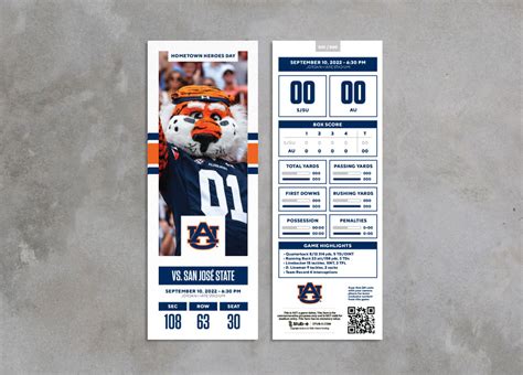 Auburn vs San Jose State - Stub-e