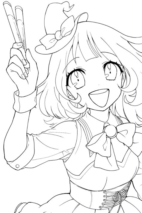 Magical Copic Line art in 2023 | Chibi coloring pages, Cute coloring ...