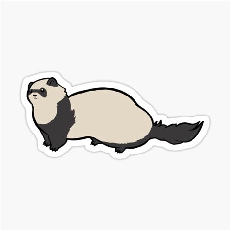 "Cute Ferret" Sticker for Sale by SaradaBoru | Redbubble