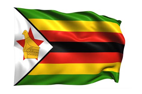 Zimbabwe Waving flag Realistic Transparent Background 15309627 PNG