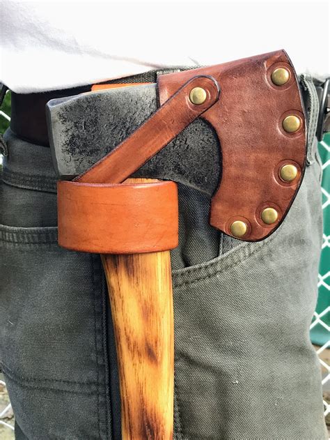 Axe Holster Leather Tomahawk Holder Axe Belt Loop Hatchet - Etsy