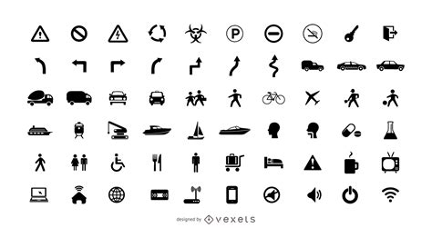 Collection Of Pictogram Icons Vector Download