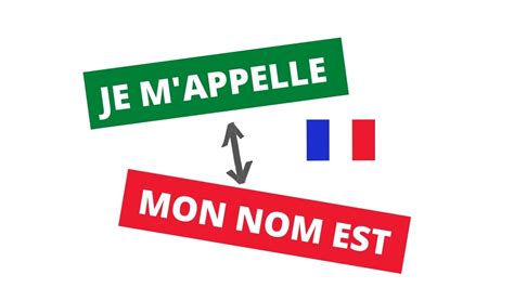 Je m'appelle or Mon nom est? - How to say " My Name is " in French 🇫🇷