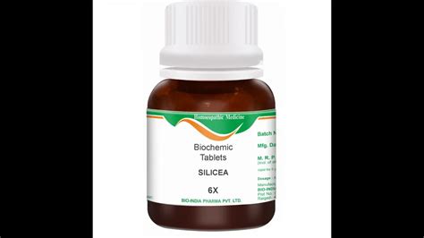 Bio India Silicea 6X (25g) : For Nail, Hair, Boils, Eczema, Keloids ...