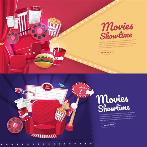 Movie cinema banner design 2510933 Vector Art at Vecteezy