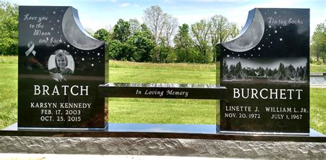 Bratch – Burchett Custom Bench Tablet Cemetery Headstones, Gravestone ...