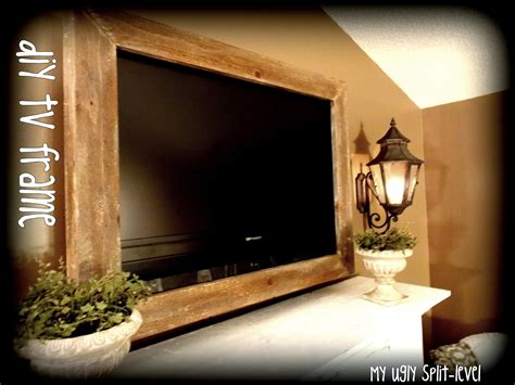 My Ugly Split-level: DIY Barn Wood TV Frame