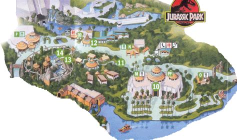 Universal Studios Singapore Jurassic Park Map