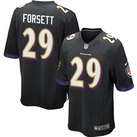 Youth Baltimore Ravens Justin Forsett Nike Black Game Jersey