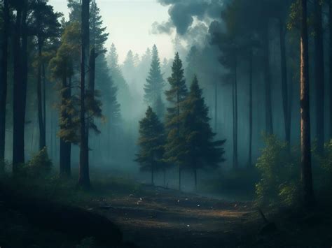 Beauty of a Misty Darkforest Capturing the Haunting Effects of ...