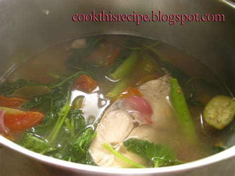 Cook this Recipe: Recipe: Sinigang na Tanigue