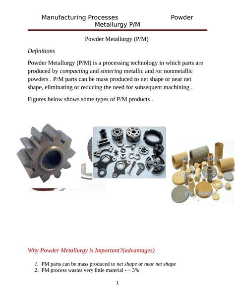 (PDF) Powder Metallurgy