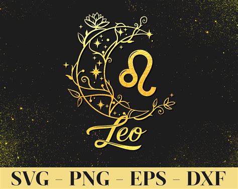 Leo Zodiac SVG PNG Cut File | Etsy