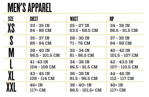 Men's Sizing Chart / OhLaLa Boutique | Fashion for men | Pinterest ...