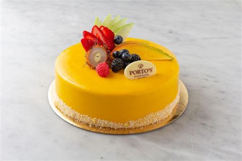 Mango Mousse Cake Round | Porto's Bakery