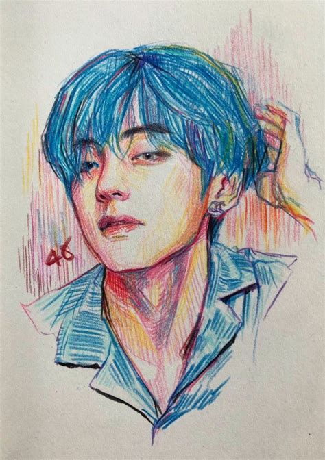 #TAEHYUNG #V #BTS #BTSARMY | Zeichnungen, Kunst skizzen, Zeichenvorlagen