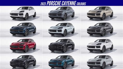 2023 Porshce Cayenne - All Color Options - Images | AUTOBICS