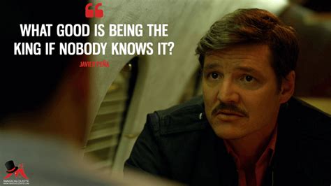 What good is being the king if nobody knows it? - MagicalQuote | Narcos ...