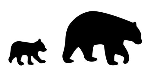 Bear Cub Silhouette Svg