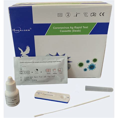 Healgen Covid-19 Antigen (Swab) Rapid Lateral Flow Test Kits - Pack of ...